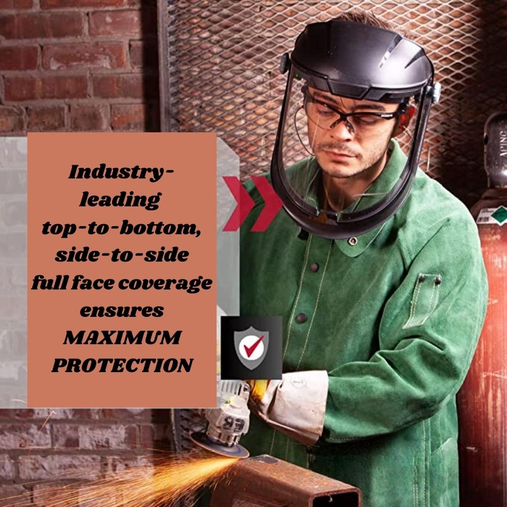 buy heavy duty clear face shield online