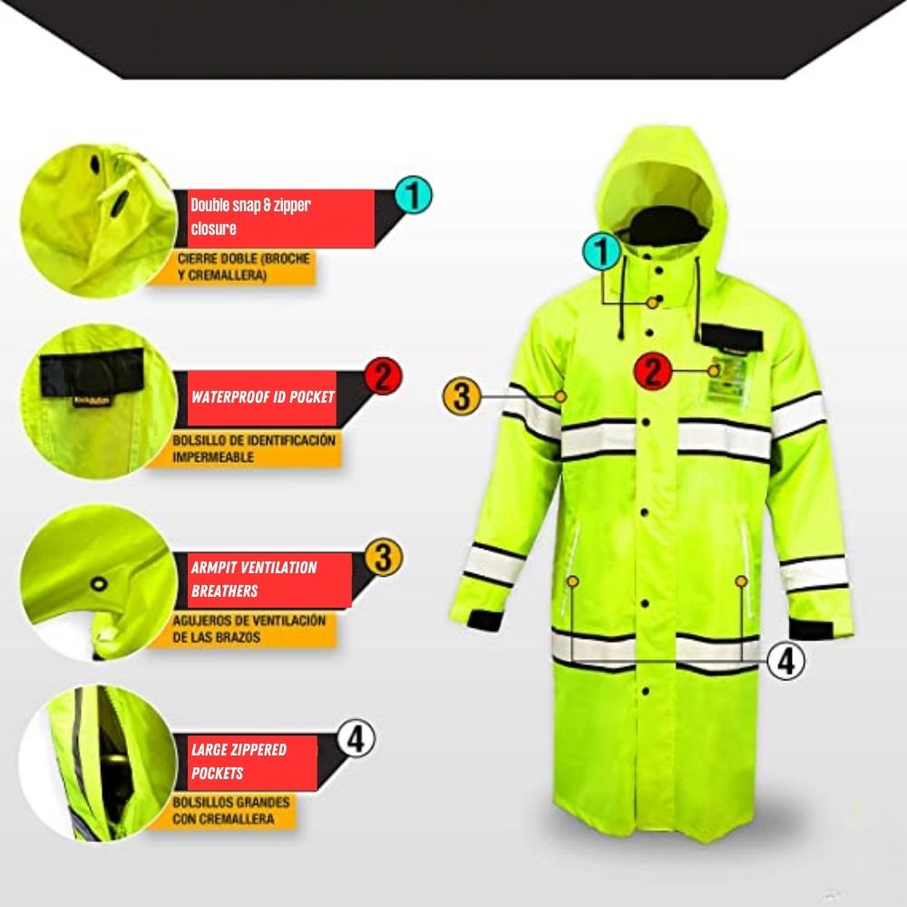High Vis Rain Jacket (Small)